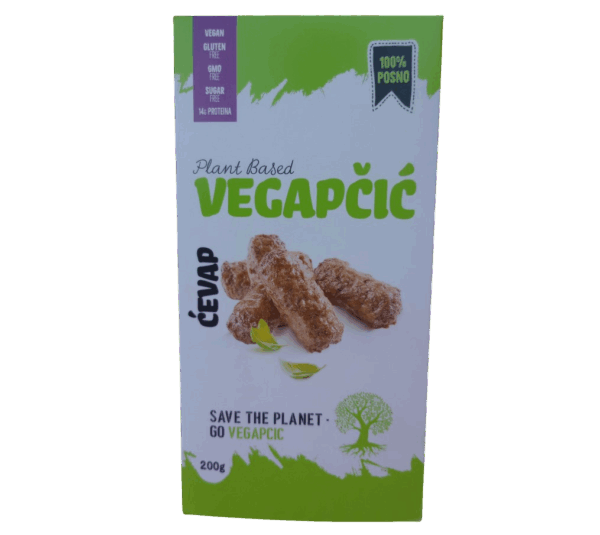 Vegapčić ćevap kutija prednja strana